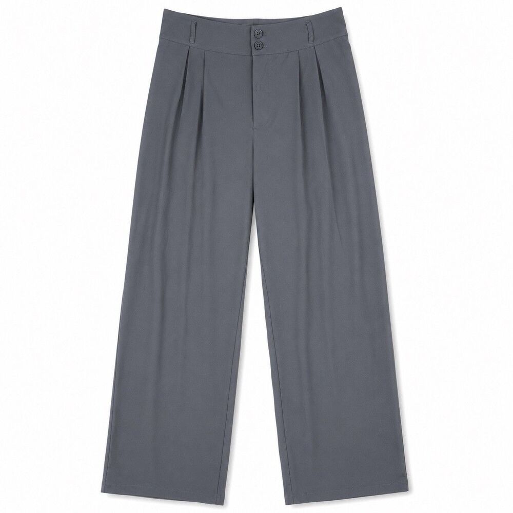 Halara Wide Leg Palazzo Pants Women’s XL Tall Gray High Rise Career Workwear